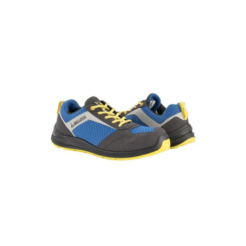ZAPATO FLEX AZUL-AMARILLO T-44