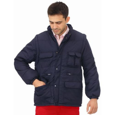 CHAQUETA ACOLCHADA M/DESMONTABLE 1026-AZ. MARINO L