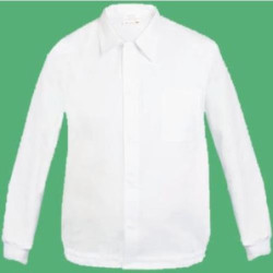 CAZADORA BROCHE OCULTO BLANCA LBA81-3XL