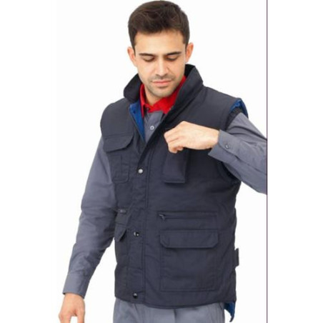 CHALECO MULTIBOLSILLOS FORRO POLAR 1020AM- L