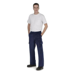 PANTALON CON GOMA SANFOR MARINO ALGODON 38