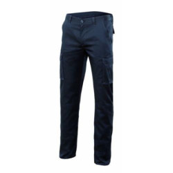 PANTALON ALGODON/FIBRA/POLIESTER STRETCH NEGRO T42