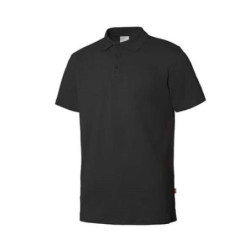 POLO STRETCH MC HOMBRE NEGRO XL