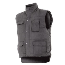 CHALECO MULTIBOLSILLO ACOLCHADO GRIS P108 8 XL