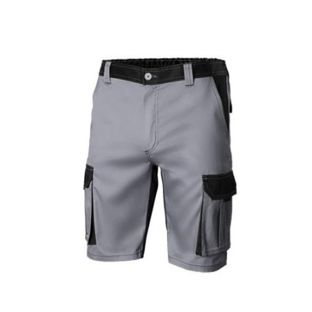 BERMUDA BICOLOR MULTIBOLSILLOS GRIS/NEGRO T-50