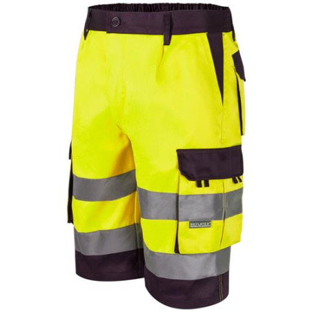 BERMUDA ALTA VISIBILIDAD AMA.FLUOR/MARINO T-2XL