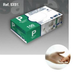GUANTE LATEX 100 UNIDADES TALLA M SX01
