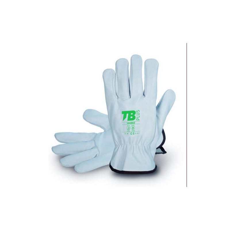 GUANTE FLOR VACUNO GRIS RIBETE TELA 160BSZ-8 GUANTE FLOR VACUNO GRIS RIBETE TELA 160BSZ-8