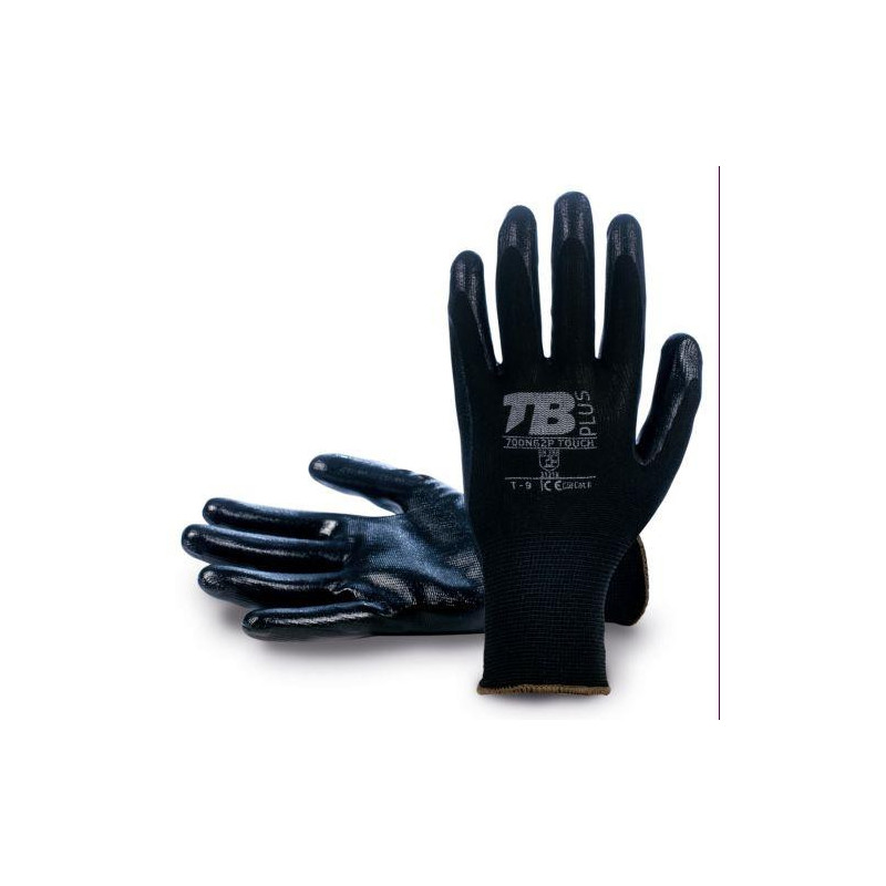 GUANTE POLIESTER S/COSTURAS NEGRO 700NG2P TOUCH-9