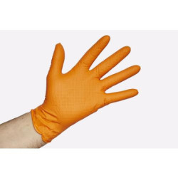GUANTE NITRILO DUNE NARANJA - TALLA XXL