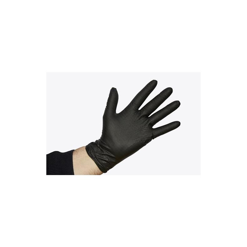 GUANTE ONDULADO JUMBO NEGRO - TALLA L