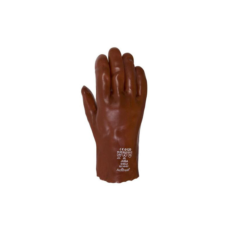 GUANTE PVC CON ALGODON 27 CM. 227-RI 8,5 PAR