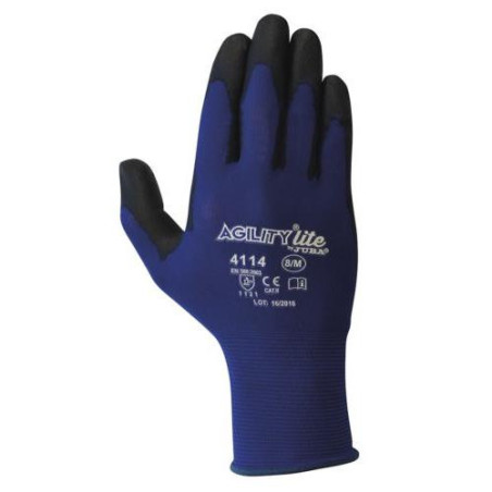 GUANTE AGILITY LITE NYLON CON PU. H4114/7 PAR