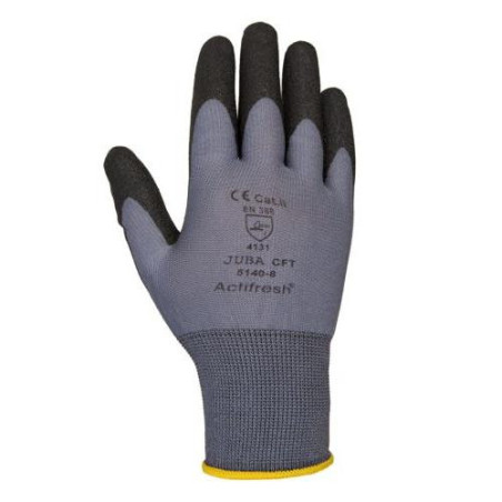 GUANTE NYLON/PVC NEGRO CFT H5140-S PAR