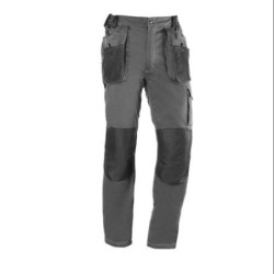 PANTALON MULTIBOLSILLOS FLEX GRIS/NEGRO 171-2XL