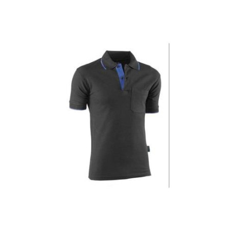 POLO TOP RANGE M/C NGR/AZLN.648  XS