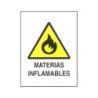 CARTEL PVC 40X30 MATERIAS INFLAMABLES 0219