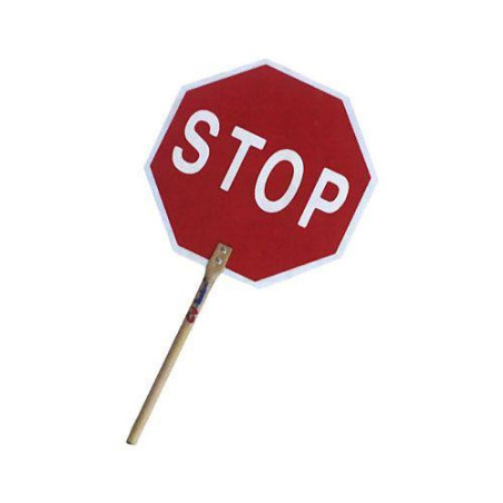 SEÑAL OBRA CON MANGO STOP-PASO 0557