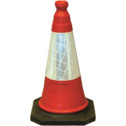 CONO SEÑALIZACION FLUORESCENTE 50CM. 1638