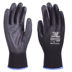 GUANTE PU NEGRO S/COSTURAS ECOCONTACT N A2000 T-10