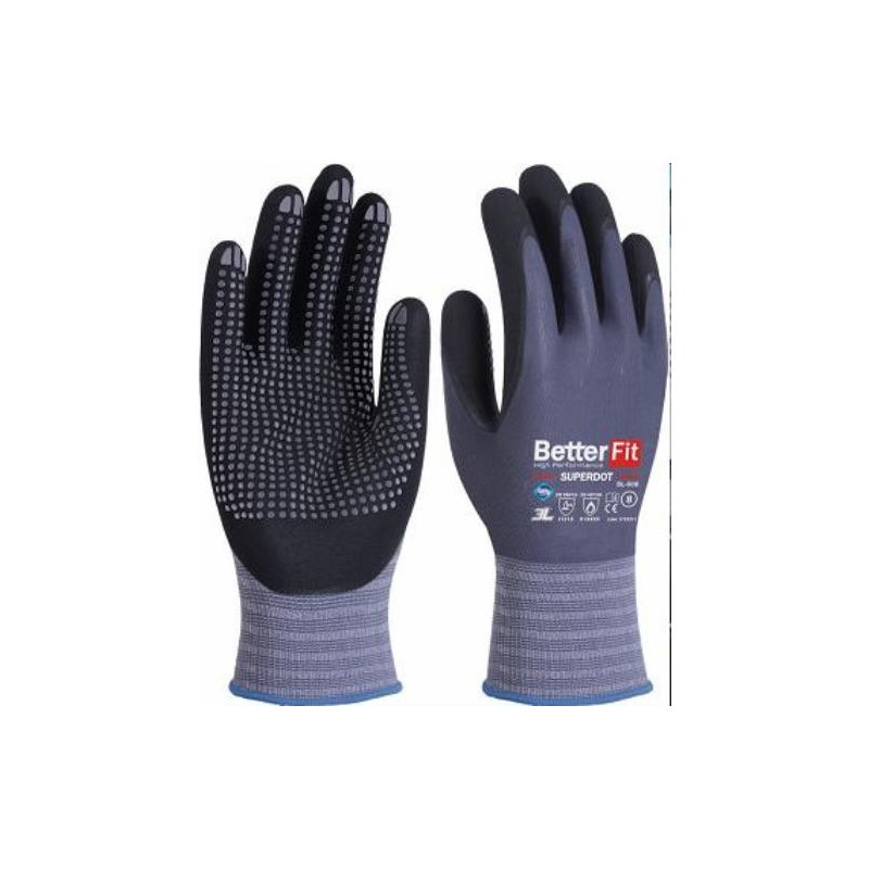 GUANTE NITRILO BETTERFIT SUPERDOT BL-008 T-10 GUANTE NITRILO BETTERFIT SUPERDOT BL-008 T-10