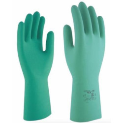 GUANTE NITRILO VERDE SIN SILICONA NITRIL 330 T-8