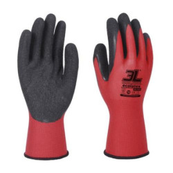 GUANTE POLIESTER/LATEX ECOLATEX ESL-010 TALLA 8