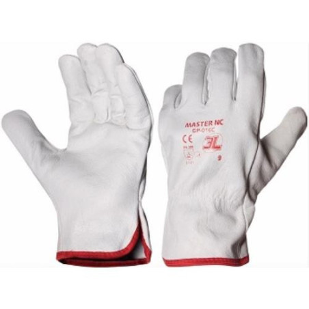 GUANTE FLOR VACUNO MASTER NC GP-016C BLISTER T-10