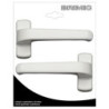 JUEGO MANILLA 6800 ALUMINIO BLANCO (BL.) 17080