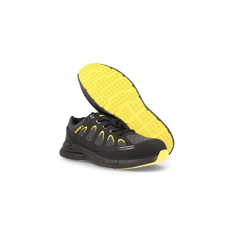 ZAPATILLA SEG. EXCALIBUR NEGRO-AMARILLO T-39