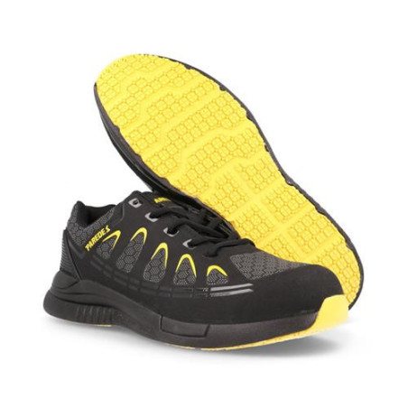 ZAPATILLA SEG. EXCALIBUR NEGRO-AMARILLO T-44