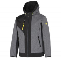 CHAQUETA ISSA LINE RUSH GRIS/NEGRO T-L 04526B