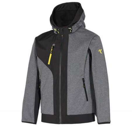 CHAQUETA ISSA LINE RUSH GRIS/NEGRO T-L 04526B