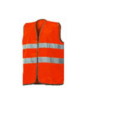 CHALECO ALTA VISIBILIDAD BANDAS NARANJAS 1210N