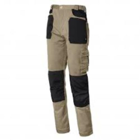 PANTALON STRETCH EN CAJA BEIGE/NEGRO XL  8730B