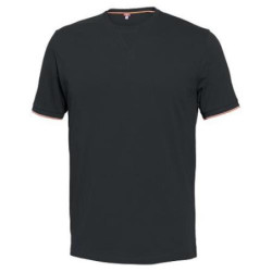 CAMISETA RAPALLO 100% COTONE NEGRO 8182 T-3XL