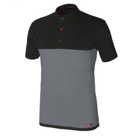 POLO STRETCH GRIS/NEGRO M/CORTA 8774 T-M