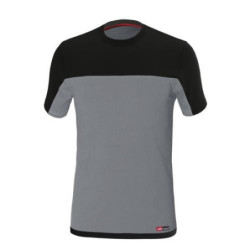 CAMISETA STRETCH GRIS/NEGRO 8772 T-S