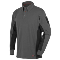 POLO STRETCH GRIS MANGA LARGA 8173 TALLA XXL