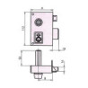CERRADURA SOBREPONER 156B 60 DCHA. HE RD. CVL