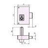CERRADURA SOBREPONER 156C 70 IZDA. HE RD. CVL