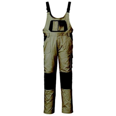 PANTALON/PETO STRETCH BEIG/ NEGRO TALLA S