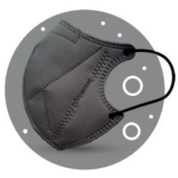 MASCARILLA REUTILIZABLE ERGONATURAL GRIS (BL-2UN)