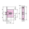 CERRADURA EMBUTIR 249-B/60/2 HLCVL