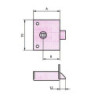 PICAPORTE SOBREPONER 234/50/1 HIERRO ESMALTADO CVL