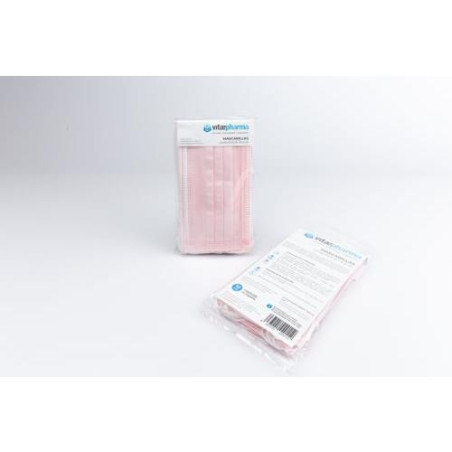 MASCARILLA QUIRURGICA ROSA (CAJA-50UND.)