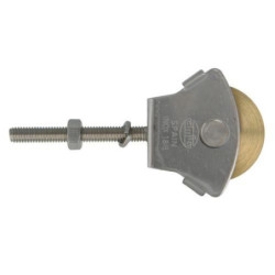 POLEA 23 M6 Ø34X50MM INOXIDABLE-LATON 6426