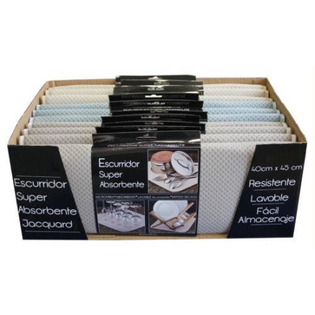 ESCURRIDOR SUPER ABSORBENTE LISO-JACQUARD 38X50CM