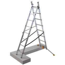 ESCALERA HOBBYLOT COMBI 2 TRAMOS 9 PELDAÑOS 1412