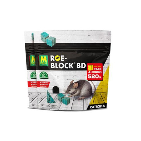 RATICIDA ROE-BLOCK 260 + 260 GR 231535 RATICIDA ROE-BLOCK 260 + 260 GR 231535